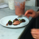 Pomegranate Chocolate Basil Lime dessert Pomegranate Chocolate Basil Lime dessert